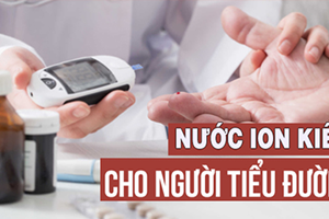 Nước ion kiềm phòng ngừa, hỗ trợ điều trị tiểu đường.